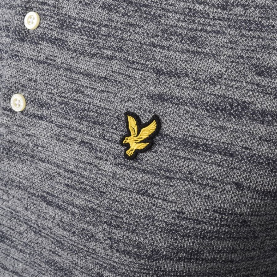 Alternative Image for ProductLyle And Scott Yarn Mix Polo T Shirt Navy3